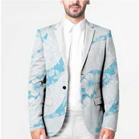 Aloha Hawaii Floral Tapa Blazer Patchwork Turquoise - Polynesian Pride