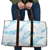 Aloha Hawaii Floral Tapa Travel Bag Patchwork Turquoise - Polynesian Pride