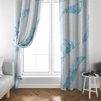 Aloha Hawaii Floral Tapa Window Curtain Patchwork Turquoise LT7 - Polynesian Pride