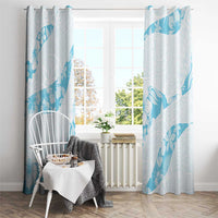 Aloha Hawaii Floral Tapa Window Curtain Patchwork Turquoise LT7 - Polynesian Pride