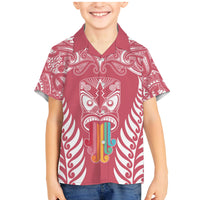 personalised-kia-kaha-te-reo-maori-family-matching-mermaid-dress-and-hawaiian-shirt-hei-tiki-mix-koru-pink