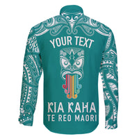 personalised-kia-kaha-te-reo-maori-family-matching-mermaid-dress-and-hawaiian-shirt-hei-tiki-mix-koru-teal