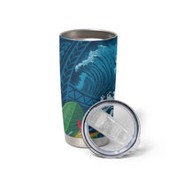 Outrigger Canoe Blue Tumbler Cup On The Waves