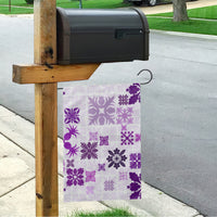 Vintage Hawaii Garden Flag Hawaiian Quilt Kapa Mismatch Purple LT7 - Polynesian Pride