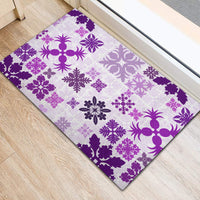 Vintage Hawaii Rubber Doormat Hawaiian Quilt Kapa Mismatch Purple LT7 - Polynesian Pride