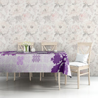 Vintage Hawaii Tablecloth Hawaiian Quilt Kapa Mismatch Purple LT7 - Polynesian Pride