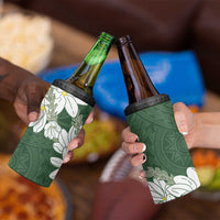 Ia Orana Tahiti Tiare 4 in 1 Can Cooler Tumbler Sage Green Lei - Polynesian Pride