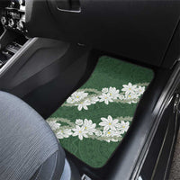 Ia Orana Tahiti Tiare Car Mats Sage Green Lei - Polynesian Pride