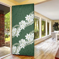 Ia Orana Tahiti Tiare Door Cover Sage Green Lei - Polynesian Pride