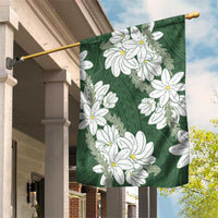 Ia Orana Tahiti Tiare Garden Flag Sage Green Lei - Polynesian Pride