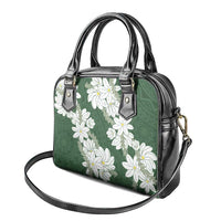 Ia Orana Tahiti Tiare Shoulder Handbag Sage Green Lei - Polynesian Pride