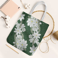 Ia Orana Tahiti Tiare Tote Bag Sage Green Lei - Polynesian Pride