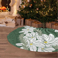 Ia Orana Tahiti Tiare Tree Skirt Sage Green Lei - Polynesian Pride