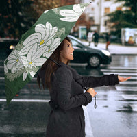 Ia Orana Tahiti Tiare Umbrella Sage Green Lei - Polynesian Pride