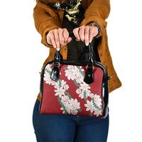 Ia Orana Tahiti Tiare Shoulder Handbag Crimson Lei - Polynesian Pride