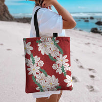 Ia Orana Tahiti Tiare Tote Bag Crimson Lei - Polynesian Pride