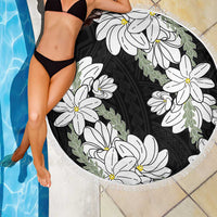 Ia Orana Tahiti Tiare Beach Blanket Black Lei - Polynesian Pride