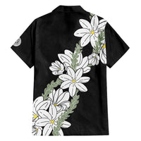 Ia Orana Tahiti Tiare Family Matching Puletasi and Hawaiian Shirt Black Lei - Polynesian Pride
