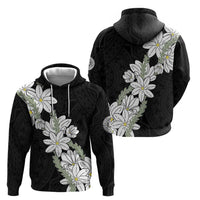 Ia Orana Tahiti Tiare Hoodie Black Lei - Polynesian Pride