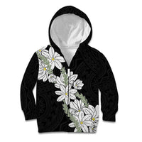 Ia Orana Tahiti Tiare Kid Hoodie Black Lei - Polynesian Pride