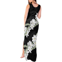 Ia Orana Tahiti Tiare Tank Maxi Dress Black Lei - Polynesian Pride