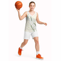 Ia Orana Tahiti Tiare Basketball Jersey Lemon Yellow Lei - Polynesian Pride