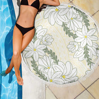 Ia Orana Tahiti Tiare Beach Blanket Lemon Yellow Lei - Polynesian Pride