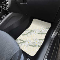 Ia Orana Tahiti Tiare Car Mats Lemon Yellow Lei - Polynesian Pride