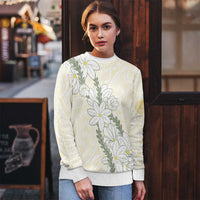 Ia Orana Tahiti Tiare Ugly Christmas Sweater Lemon Yellow Lei - Polynesian Pride