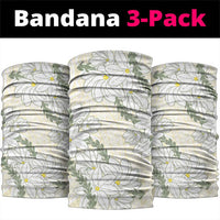 Ia Orana Tahiti Tiare Neck Gaiter Lemon Yellow Lei - Polynesian Pride