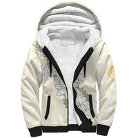 Ia Orana Tahiti Tiare Sherpa Hoodie Lemon Yellow Lei - Polynesian Pride