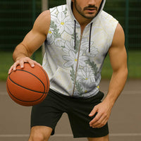 Ia Orana Tahiti Tiare Sleeveless Zip Hoodie Lemon Yellow Lei - Polynesian Pride