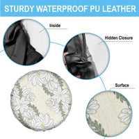 Ia Orana Tahiti Tiare Spare Tire Cover Lemon Yellow Lei - Polynesian Pride