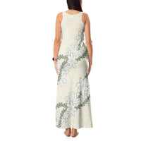 Ia Orana Tahiti Tiare Tank Maxi Dress Lemon Yellow Lei - Polynesian Pride