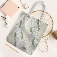 Ia Orana Tahiti Tiare Tote Bag Lemon Yellow Lei - Polynesian Pride