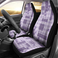 Hawaiian Quilt Tapa On Lilac Palaka Motifs Car Seat Cover