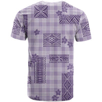 Hawaiian Quilt Tapa On Lilac Palaka Motifs T Shirt