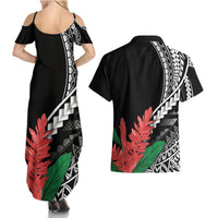 AAPI Heritage Month Couples Matching Summer Maxi Dress and Hawaiian Shirt Samoa Teuila