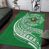 Tonga Liahona High School Personalized Area Rug Ngatu Tokelaufeletoa Motifs
