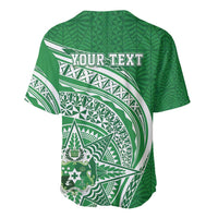 Tonga Liahona High School Personalized Baseball Jersey Ngatu Tokelaufeletoa Motifs