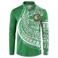 Tonga Liahona High School Personalized Button Sweatshirt Ngatu Tokelaufeletoa Motifs