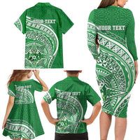 Tonga Liahona High School Personalized Family Matching Long Sleeve Bodycon Dress and Hawaiian Shirt Ngatu Tokelaufeletoa Motifs