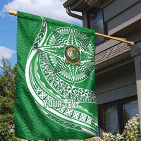 Tonga Liahona High School Personalized Garden Flag Ngatu Tokelaufeletoa Motifs