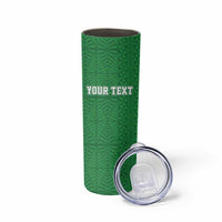 Tonga Liahona High School Personalized Skinny Tumbler Ngatu Tokelaufeletoa Motifs