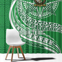 Tonga Liahona High School Personalized Window Curtain Ngatu Tokelaufeletoa Motifs