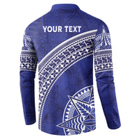 Tupou College Toloa Button Sweatshirt Ngatu Tapa Mix Style