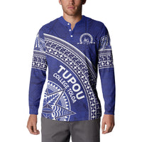 Tupou College Toloa Button Sweatshirt Ngatu Tapa Mix Style