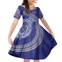 Tupou College Toloa Kid Short Sleeve Dress Ngatu Tapa Mix Style