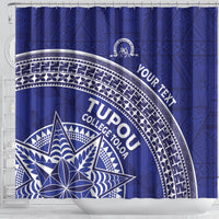 Tupou College Toloa Shower Curtain Ngatu Tapa Mix Style