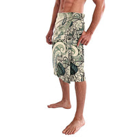 Aloha Hawaii Tapa Lavalava Summer Green Hawaiian Ipu - Polynesian Pride